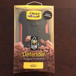 Otterbox defender case & belt clip, iPhone 7/8.